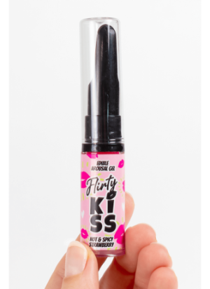 Gels pour Sexe Oral Fraise & Menthe  Flirty Kiss 2×8 gr Secret Play